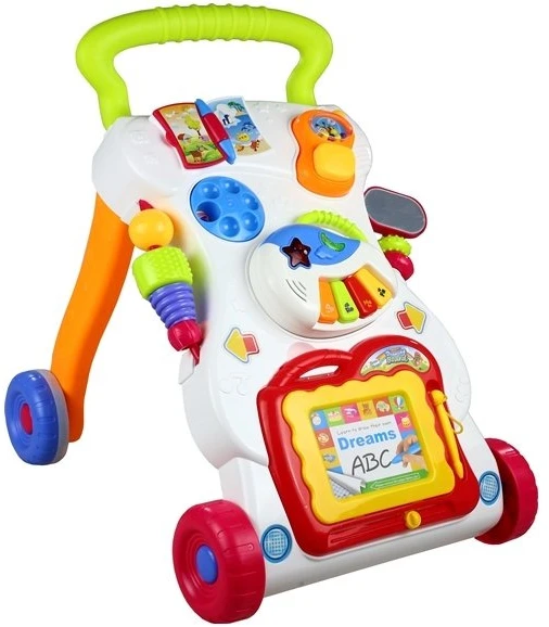 Lean Toys Multifunkcinis vaikiškas stumdukas su telefonu ir pianinu