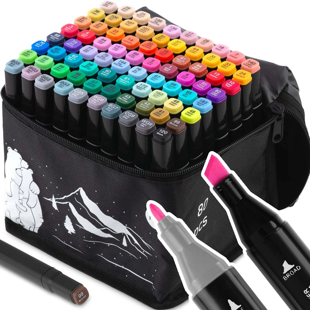 Nukido Tapybos kilimėlis 90 x 120 cm + 80 Ricokids alkoholio žymekliai