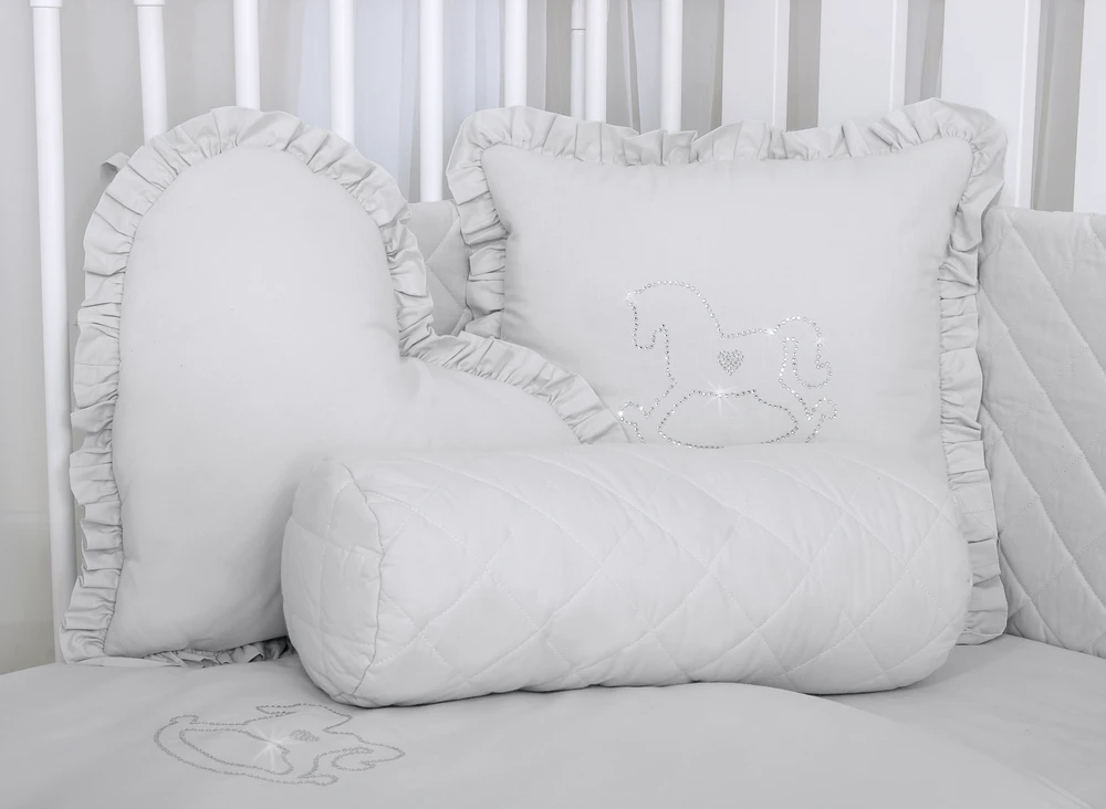 My Sweet Baby Dekoratyvinė širdies formos pagalvėlė – balta
