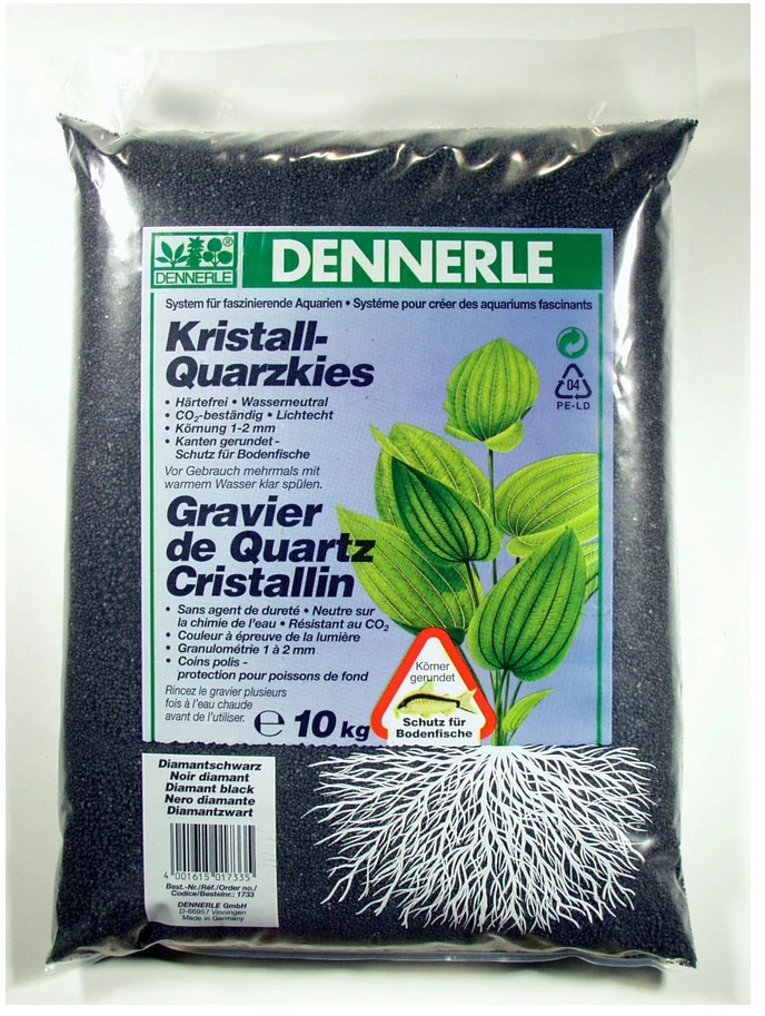 Dennerle Diamond juodas gruntas 1-2mm, 10kg