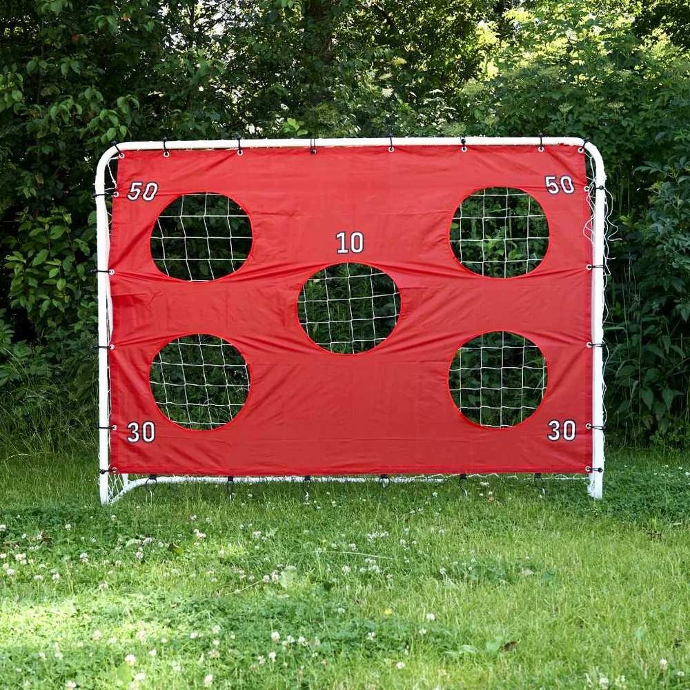 Futbolo vartai su taiklumo kilimėliu 215×153×76 cm