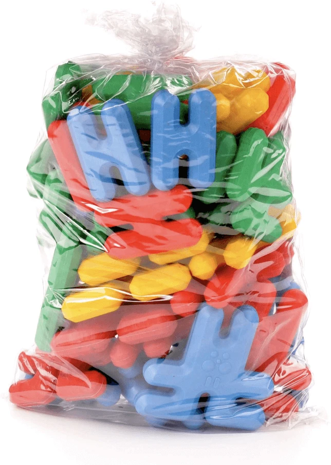 Bj Plastik Dideli erdviniai domino konstruktoriaus kaladėlės, 24 detalės, vaikams nuo 3 metų