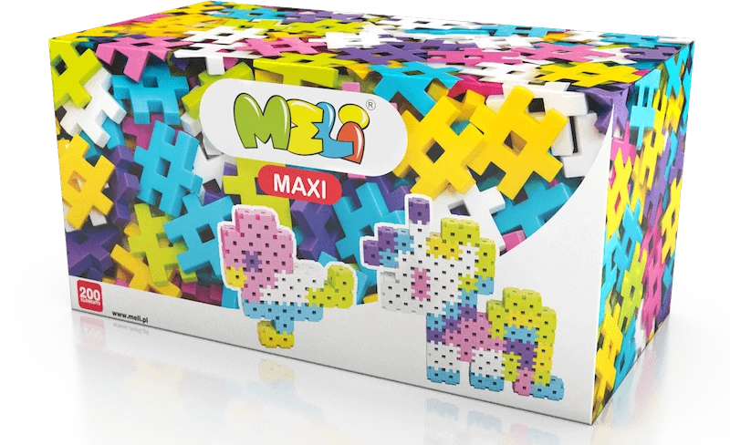 Konstruktorius Meli Maxi Rožinė 200 el.