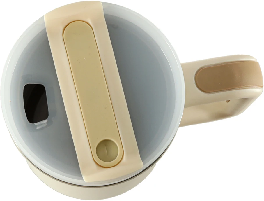 Roger Termo puodelis ze słomką i laikikliu termos 1200ml kreminė