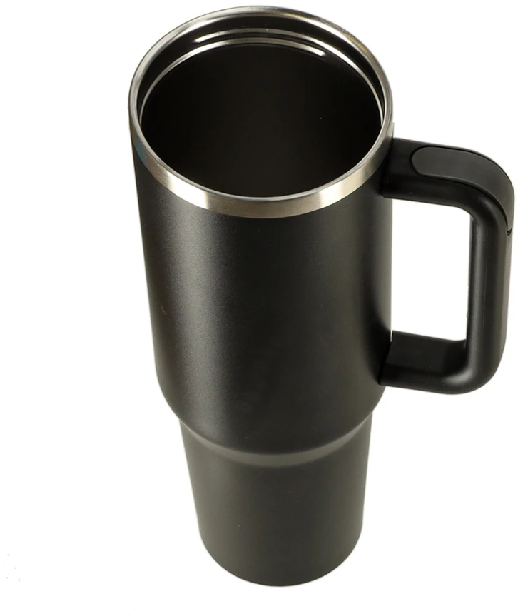 Roger Termo puodelis ze słomką i laikikliu termos 1200ml juoda
