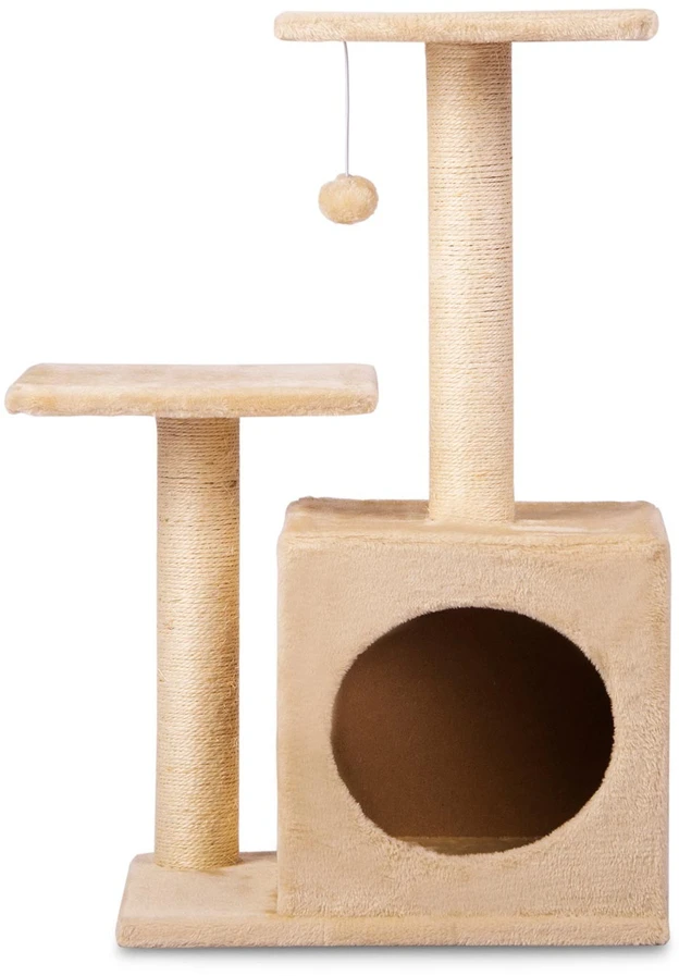 Draskyklė, katės namelis 74 cm DR-252 kreminė Pethaus