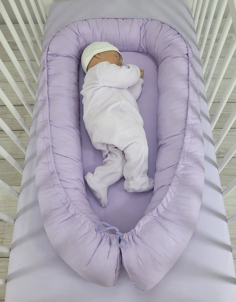 My Sweet Baby Kūdikio lizdelis dvipusis Premium lila spalvos