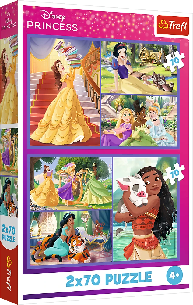 Trefl Dėlionė 2x70 vnt. - Disney princesės