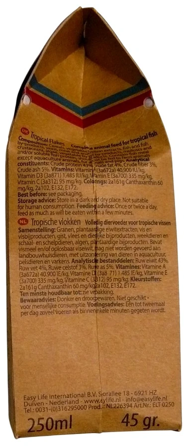 EasyLife Easy-Life tropinis žuvų maistas, 250 ml