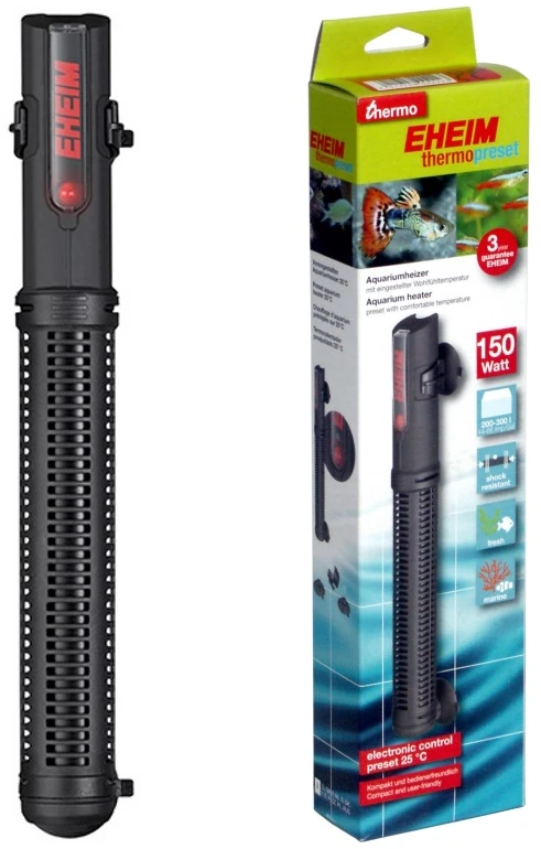 EHEIM ThermoPreSet 150 akvariumo šildytuvas, 220–240 V, automatinis temperatūros valdymas