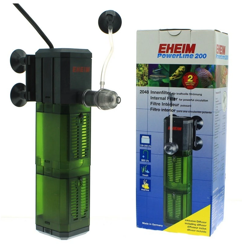 EHEIM vidinis akvariumo filtras PowerLine 200 – efektyvi filtracija ir vandens valymas