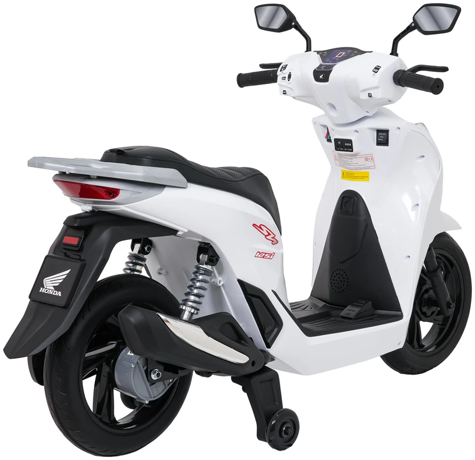 Elektrinis motoroleris Honda SH125i su LED šviesomis ir Bluetooth, vaikams nuo 3 metų, juodas