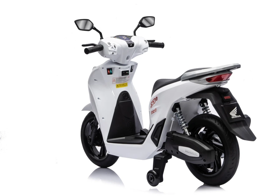 Elektrinis motoroleris Honda SH125i su LED šviesomis ir Bluetooth, vaikams nuo 3 metų, juodas