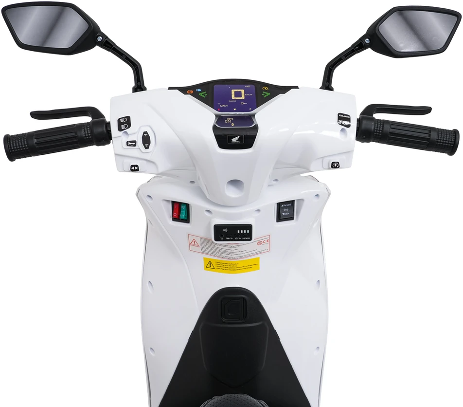 Elektrinis motoroleris Honda SH125i su LED šviesomis ir Bluetooth, vaikams nuo 3 metų, juodas