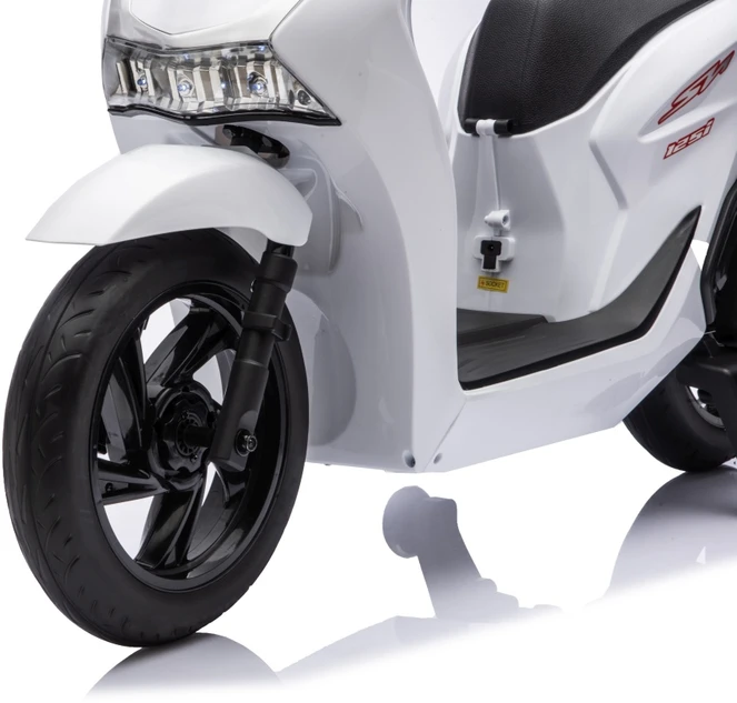 Elektrinis motoroleris Honda SH125i su LED šviesomis ir Bluetooth, vaikams nuo 3 metų, juodas