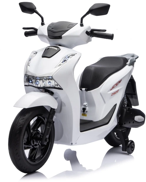 Elektrinis motoroleris Honda SH125i su LED šviesomis ir Bluetooth, vaikams nuo 3 metų, juodas