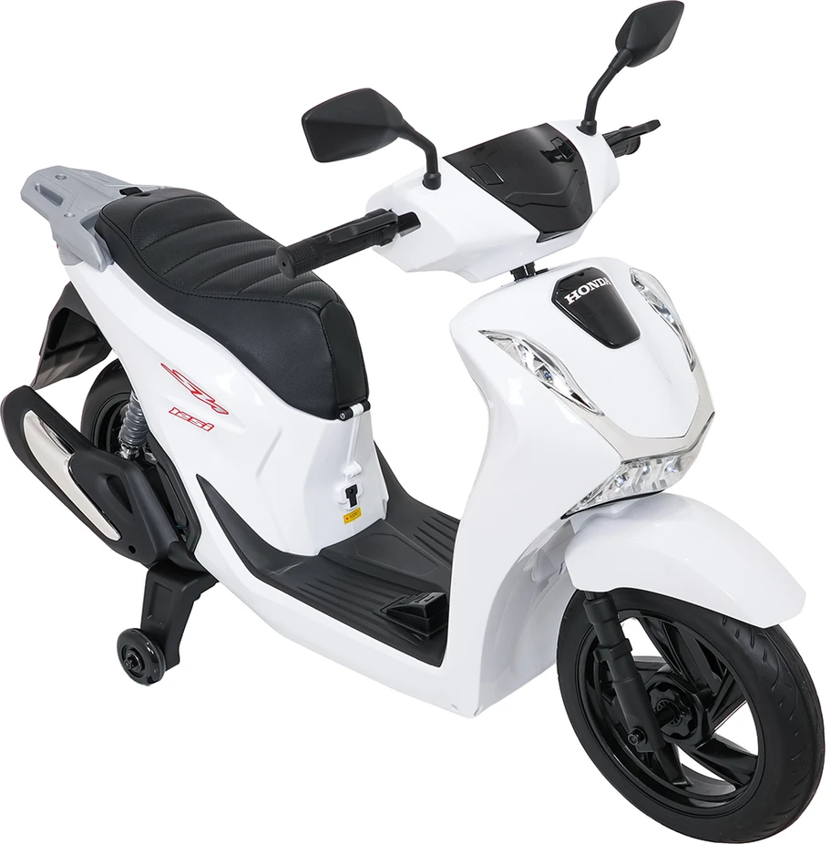 Elektrinis motoroleris Honda SH125i su LED šviesomis ir Bluetooth, vaikams nuo 3 metų, juodas