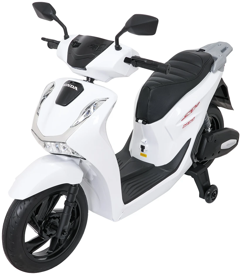 Elektrinis motoroleris Honda SH125i su LED šviesomis ir Bluetooth, vaikams nuo 3 metų, juodas