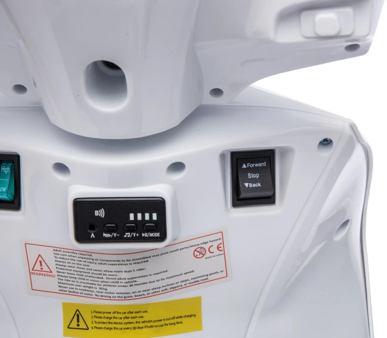 Elektrinis motoroleris Honda SH125i su LED šviesomis ir Bluetooth, vaikams nuo 3 metų, juodas
