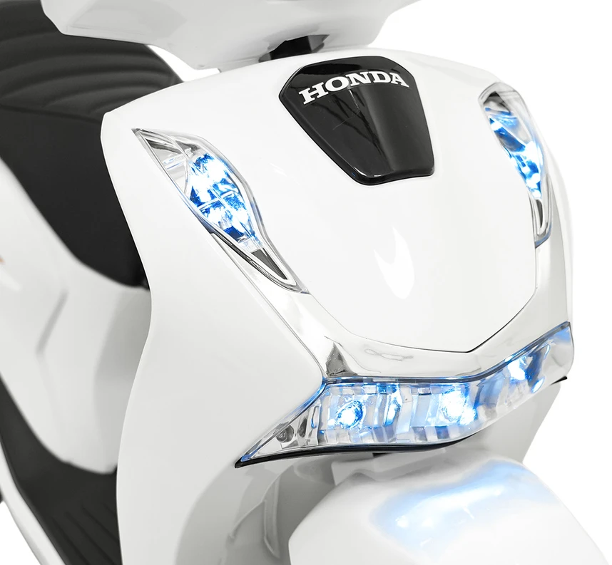 Elektrinis motoroleris Honda SH125i su LED šviesomis ir Bluetooth, vaikams nuo 3 metų, juodas