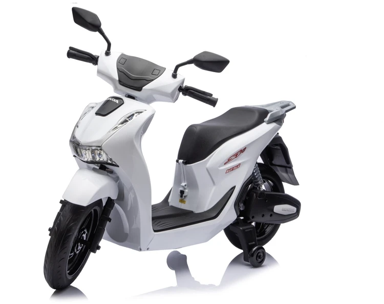 Elektrinis motoroleris Honda SH125i su LED šviesomis ir Bluetooth, vaikams nuo 3 metų, juodas