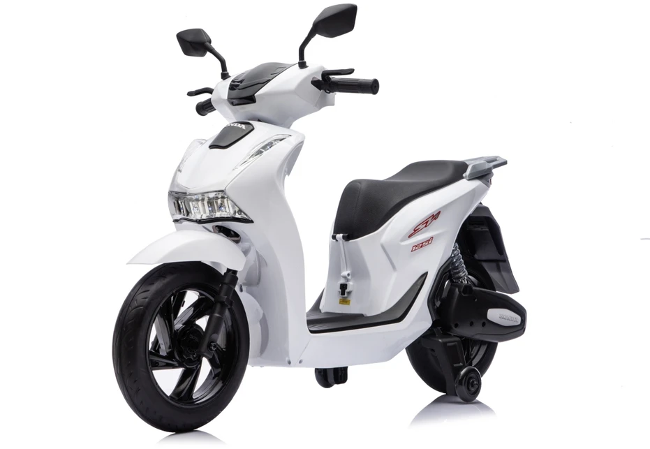 Elektrinis motoroleris Honda SH125i su LED šviesomis ir Bluetooth, vaikams nuo 3 metų, juodas