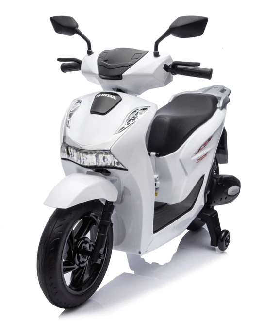 Elektrinis motoroleris Honda SH125i su LED šviesomis ir Bluetooth, vaikams nuo 3 metų, juodas