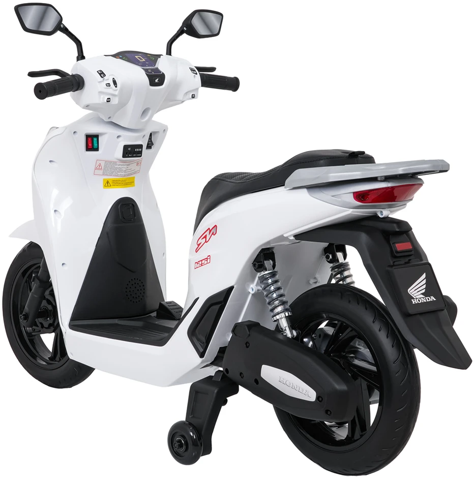 Elektrinis motoroleris Honda SH125i su LED šviesomis ir Bluetooth, vaikams nuo 3 metų, juodas