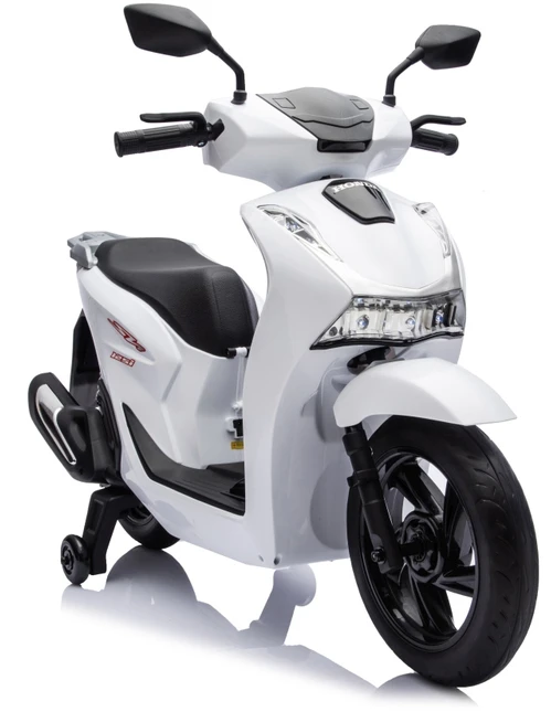 Elektrinis motoroleris Honda SH125i su LED šviesomis ir Bluetooth, vaikams nuo 3 metų, juodas