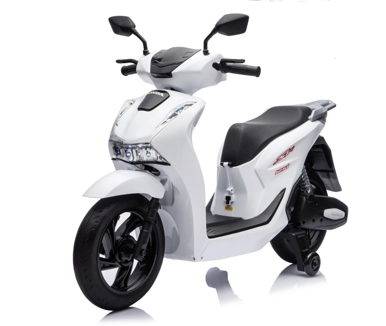 Elektrinis motoroleris Honda SH125i su LED šviesomis ir Bluetooth, vaikams nuo 3 metų, juodas