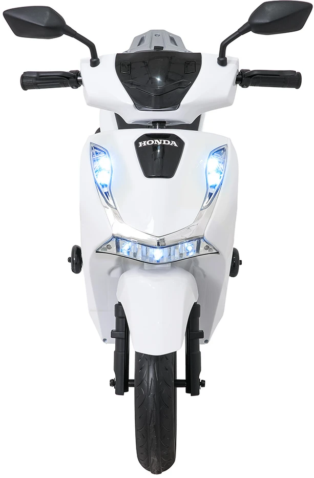 Elektrinis motoroleris Honda SH125i su LED šviesomis ir Bluetooth, vaikams nuo 3 metų, juodas