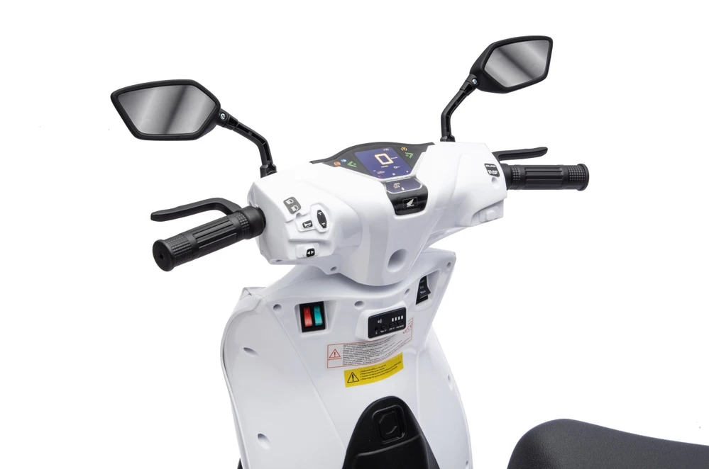Elektrinis motoroleris Honda SH125i su LED šviesomis ir Bluetooth, vaikams nuo 3 metų, juodas