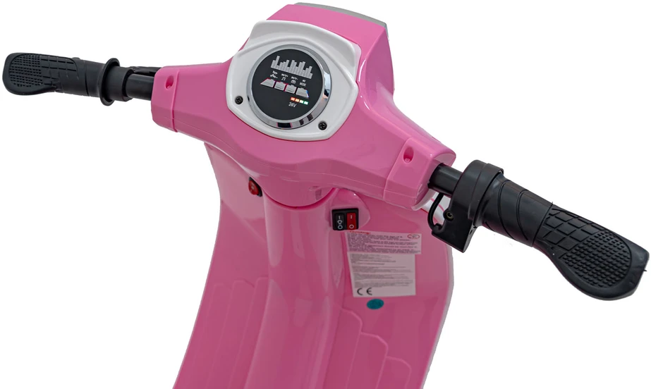 Bili Bike Elektrinis retro stiliaus paspirtukas su 350W varikliu, vaikams nuo 6 metų, cianas
