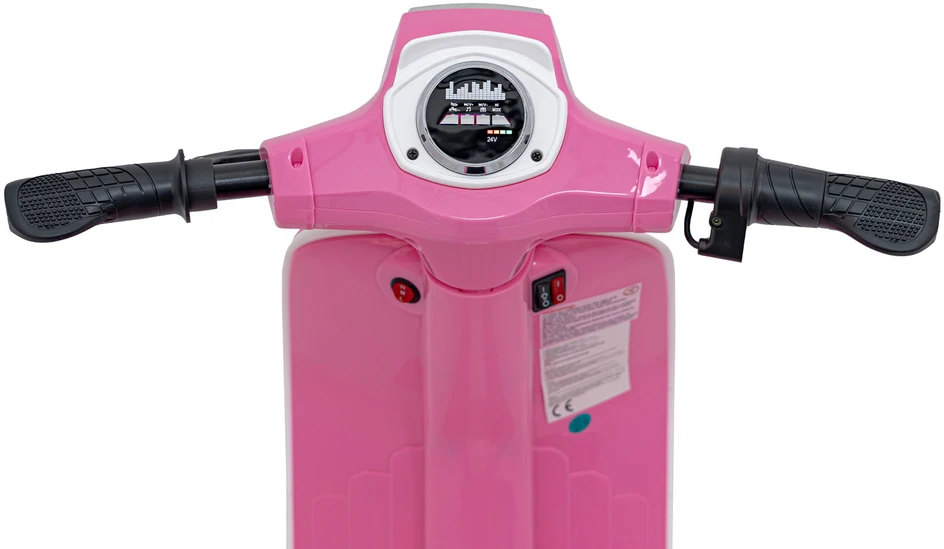 Bili Bike Elektrinis retro stiliaus paspirtukas su 350W varikliu, vaikams nuo 6 metų, cianas