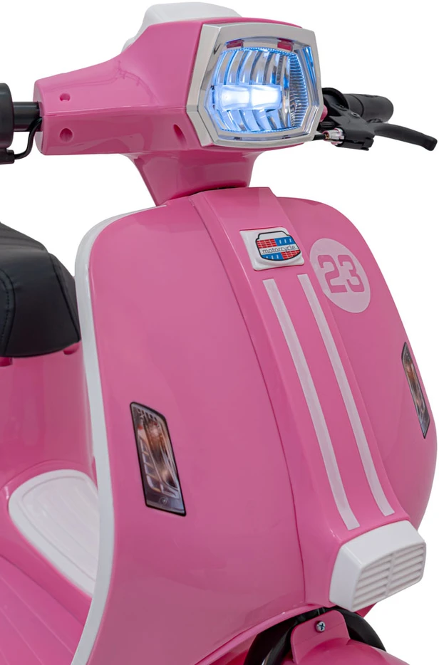 Bili Bike Elektrinis retro stiliaus paspirtukas su 350W varikliu, vaikams nuo 6 metų, cianas
