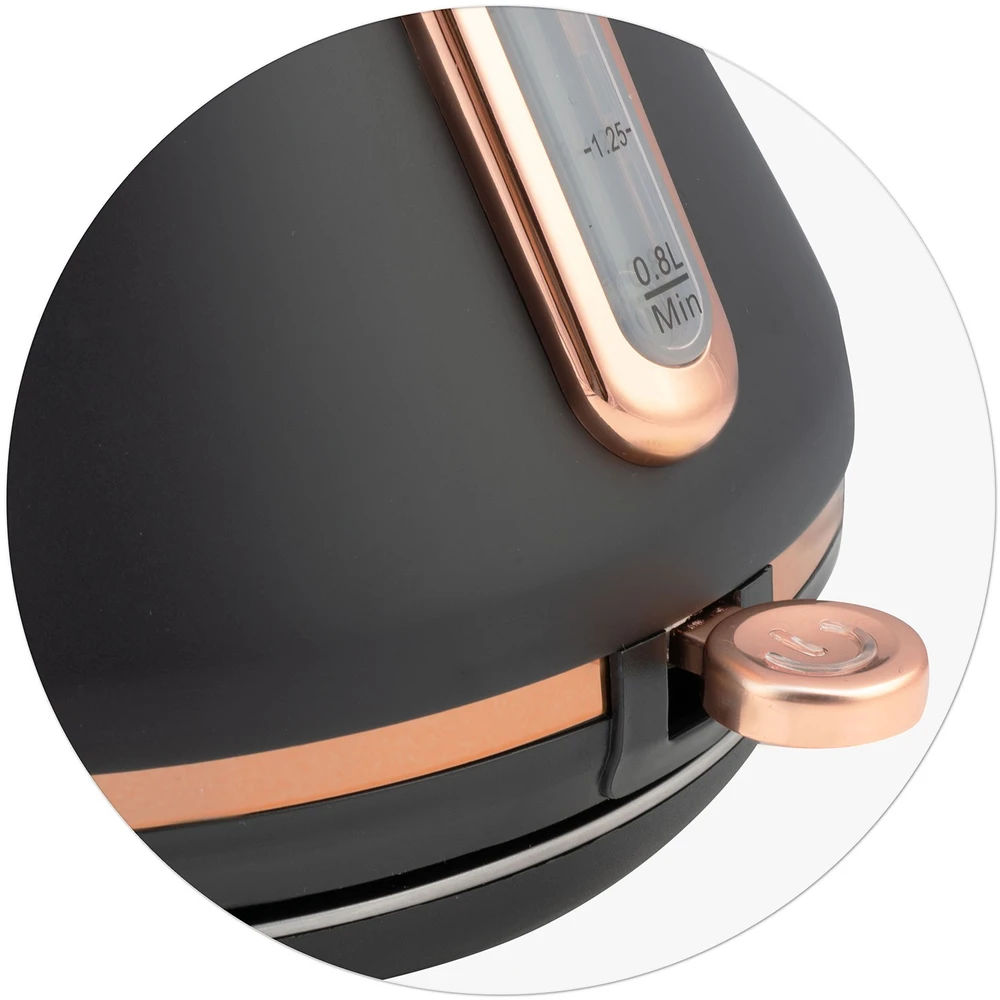 Berdsen Elektrinis virdulys su termometru 1,7 l BD-701 - juodas