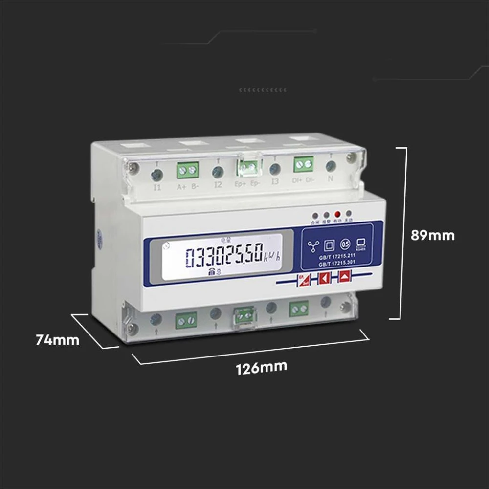 Energijos skaitiklis trifazis V-TAC RS485 SDT