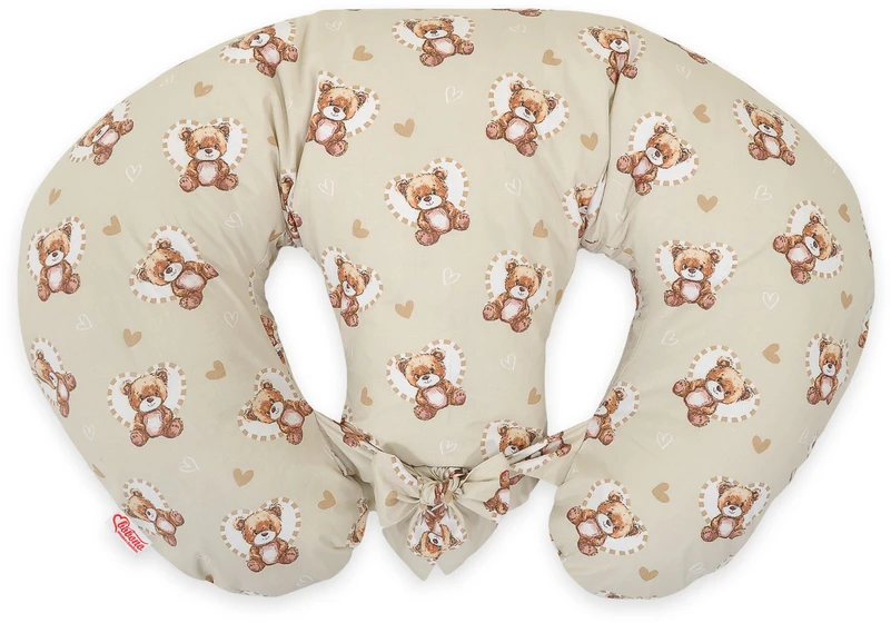 Dvynių žindymo pagalvė su meškučiais Teddy Love“