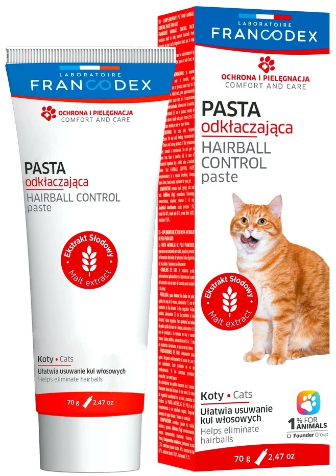 Kačių Skanėstai - Francodex Anti Plaukų Kamuoliukų Pasta 70 G