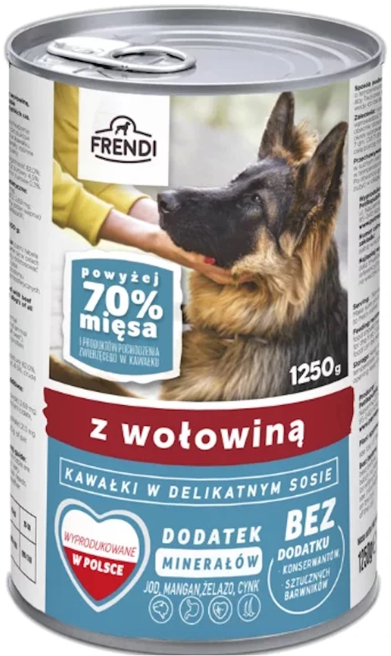 FRENDI with Liver chunks in delicate sauce – šlapias Maistas šunims – 1250g