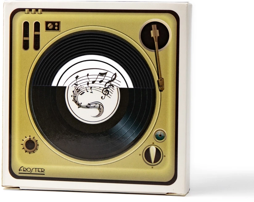 Froster 4 silikoninės padėkliukų rinkinys muzikos mylėtojams