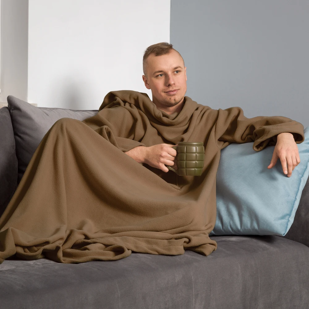 Froster Dėvima šilta pledas su rankovėmis suaugusiems, minkšta, patogi