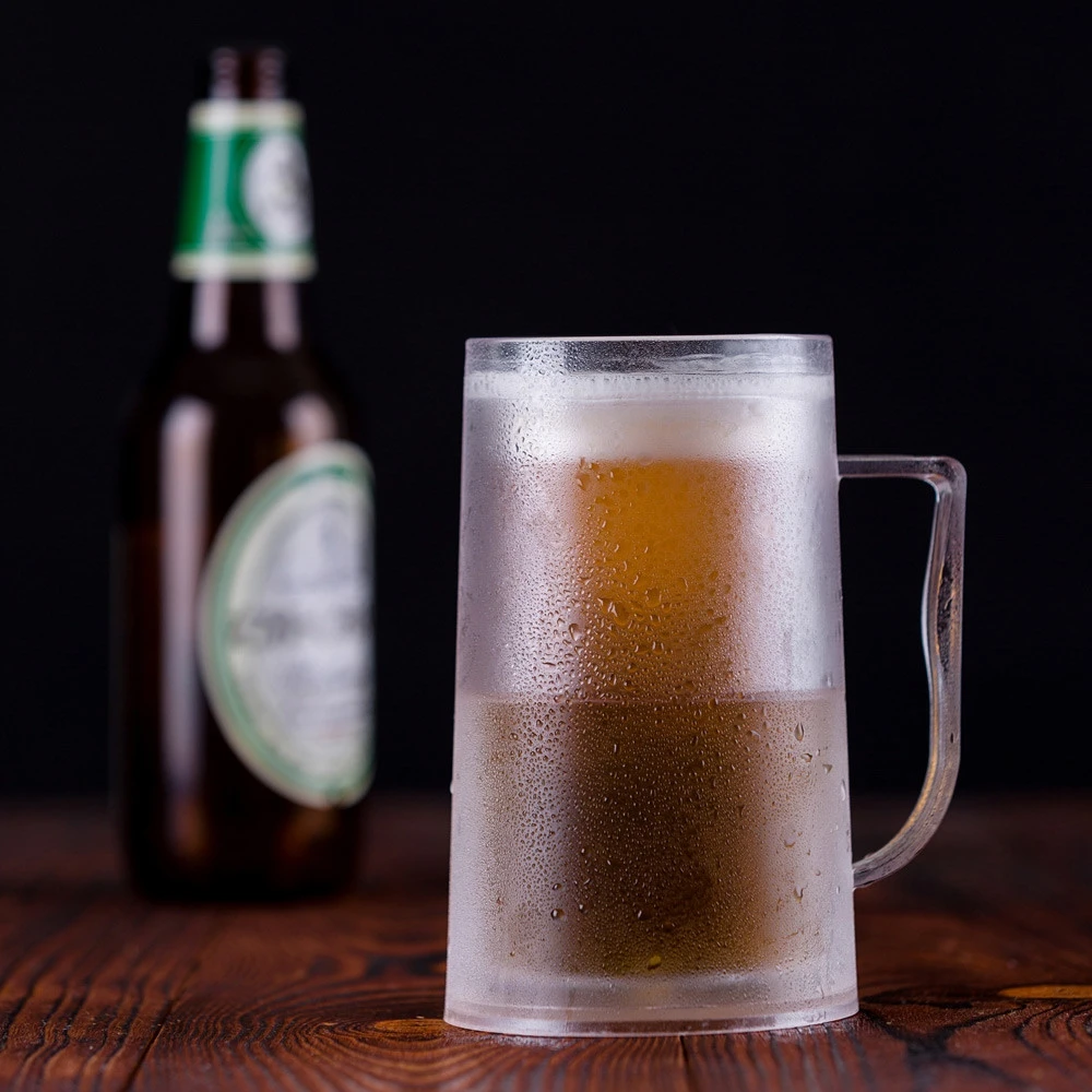 Froster Dvigubos sienelės alaus bokalas su šaldančiu užpildu