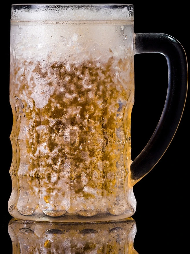 Froster Dvigubos sienelės alaus bokalas su šaldančiu užpildu, didelis talpos