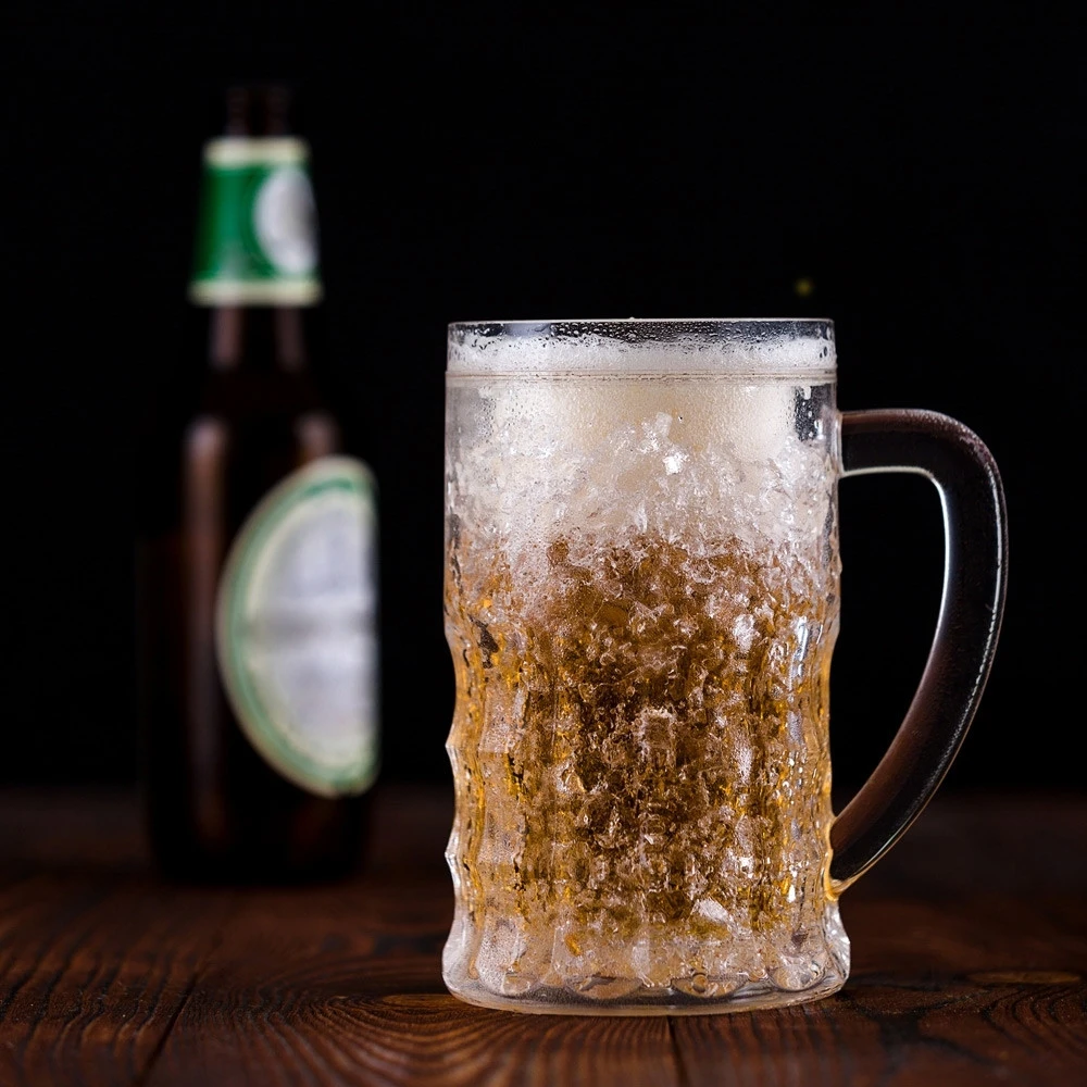 Froster Dvigubos sienelės alaus bokalas su šaldančiu užpildu, didelis talpos