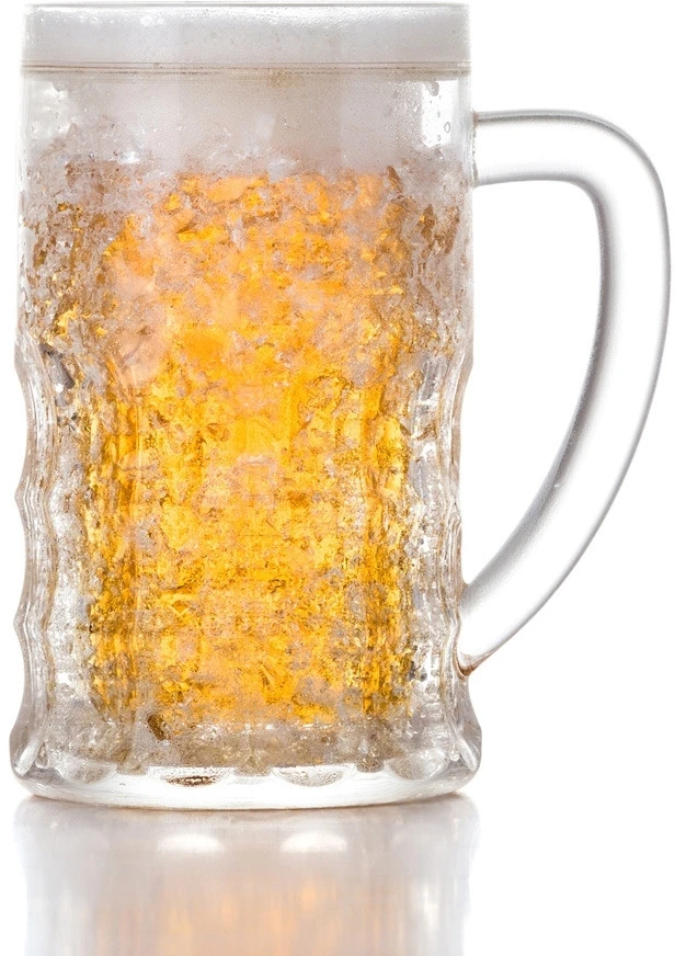 Froster Dvigubos sienelės alaus bokalas su šaldančiu užpildu, didelis talpos