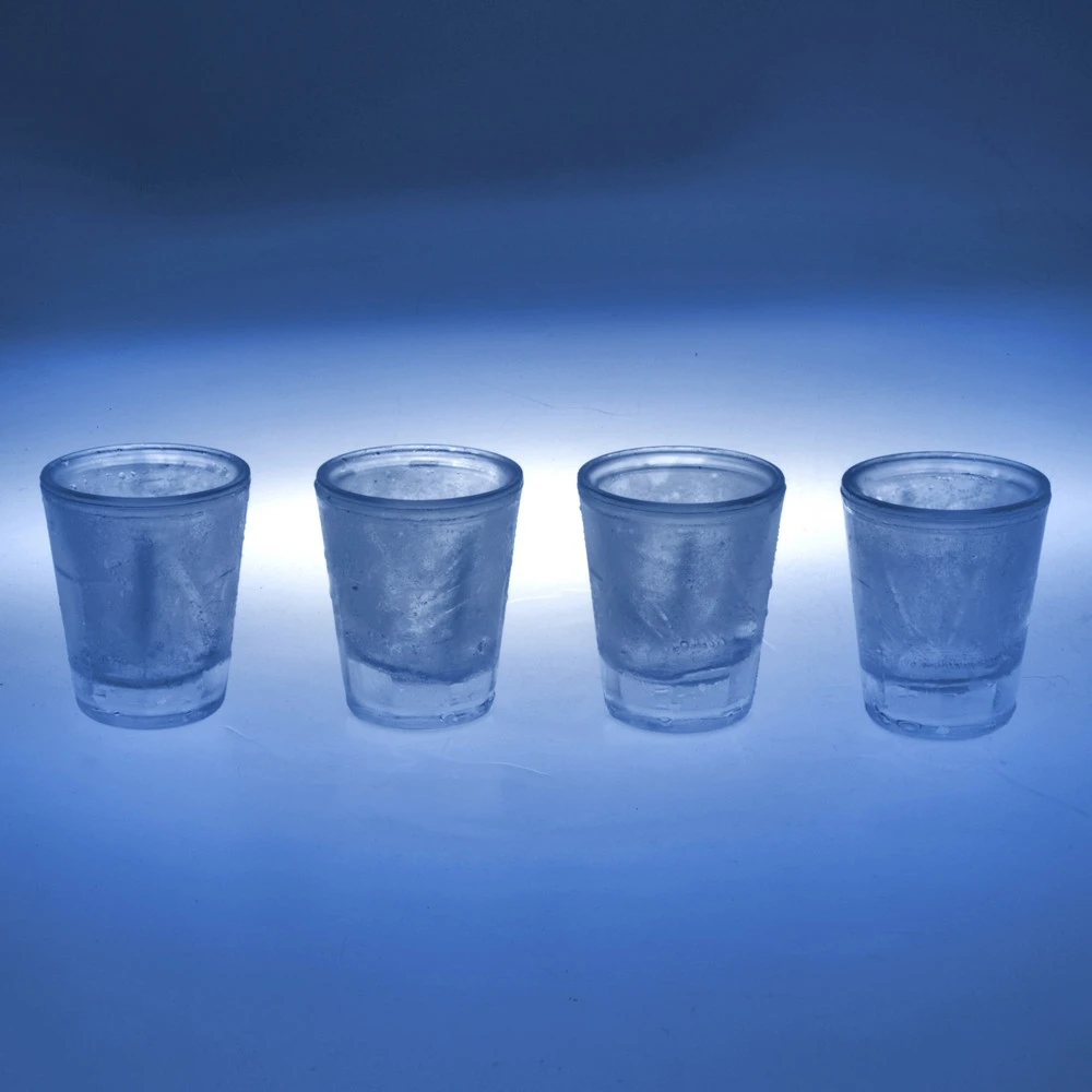 Froster Dvigubų sienelių šalto alkoholio taurelės su užpildymu, 50 ml, vyrams, patvarios