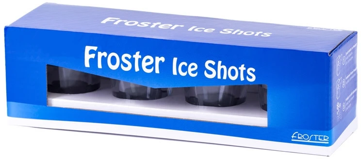 Froster Dvigubų sienelių šalto alkoholio taurelės su užpildymu, 50 ml, vyrams, patvarios
