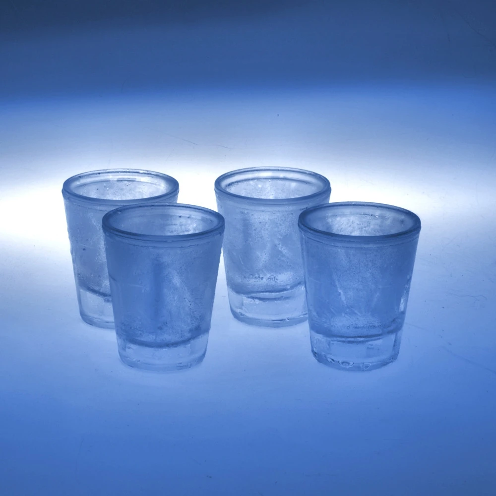 Froster Dvigubų sienelių šalto alkoholio taurelės su užpildymu, 50 ml, vyrams, patvarios