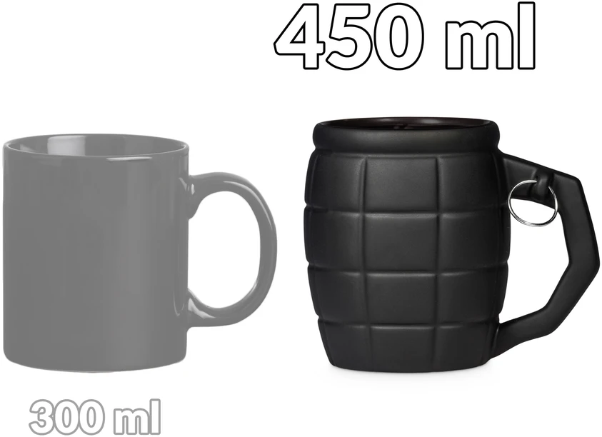 Froster Karinė granatos formos puodelis 450 ml, vyriškam dovanų pasirinkimui